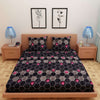 Honeycomb Print Black 120 TC 100% Pure Cotton Bedsheet - Dream Care Furnishings Private Limited