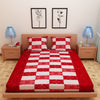 Modern Art Print Red 120 TC 100% Pure Cotton Bedsheet - Dream Care Furnishings Private Limited
