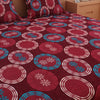 Spinner Print Maroon 120 TC 100% Pure Cotton Bedsheet - Dream Care Furnishings Private Limited