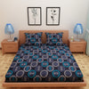 Spinner Print Blue 120 TC 100% Pure Cotton Bedsheet - Dream Care Furnishings Private Limited