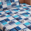 Zentangle Art Blue 120 TC 100% Pure Cotton Bedsheet - Dream Care Furnishings Private Limited