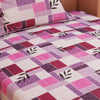 Zentangle Art Purple 120 TC 100% Pure Cotton Bedsheet - Dream Care Furnishings Private Limited