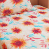Floral Print Orange 120 TC 100% Pure Cotton Bedsheet - Dream Care Furnishings Private Limited