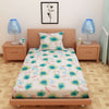 Floral Print Green 120 TC 100% Pure Cotton Bedsheet - Dream Care Furnishings Private Limited