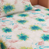 Floral Print Green 120 TC 100% Pure Cotton Bedsheet - Dream Care Furnishings Private Limited