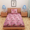 Floral Print Plam 120 TC 100% Pure Cotton Bedsheet - Dream Care Furnishings Private Limited