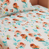 Tulip Print Mustard 120 TC 100% Pure Cotton Bedsheet - Dream Care Furnishings Private Limited