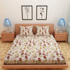 Load image into Gallery viewer, Tulip Print Brown 120 TC 100% Pure Cotton Bedsheet - Dream Care Furnishings Private Limited