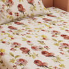 Tulip Print Brown 120 TC 100% Pure Cotton Bedsheet - Dream Care Furnishings Private Limited