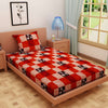Floral Print Red 120 TC 100% Pure Cotton Bedsheet - Dream Care Furnishings Private Limited
