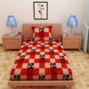Floral Print Red 120 TC 100% Pure Cotton Bedsheet - Dream Care Furnishings Private Limited