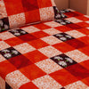 Floral Print Red 120 TC 100% Pure Cotton Bedsheet - Dream Care Furnishings Private Limited