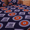 RhomPhere Print Blue 120 TC 100% Pure Cotton Bedsheet - Dream Care Furnishings Private Limited