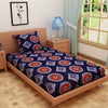 RhomPhere Print Blue 120 TC 100% Pure Cotton Bedsheet - Dream Care Furnishings Private Limited