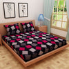 Funky Print Black 120 TC 100% Pure Cotton Bedsheet - Dream Care Furnishings Private Limited