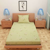 Floral Print Green 180 TC 100% Pure Cotton Bedsheet - Dream Care Furnishings Private Limited