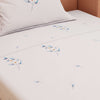 Floral Print Blue 220 TC 100% Pure Cotton Bedsheet - Dream Care Furnishings Private Limited