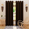 Load image into Gallery viewer, Solid Blackout Curtains, Coffee - Set of 2 - Dream Care Furnishings Private Limited