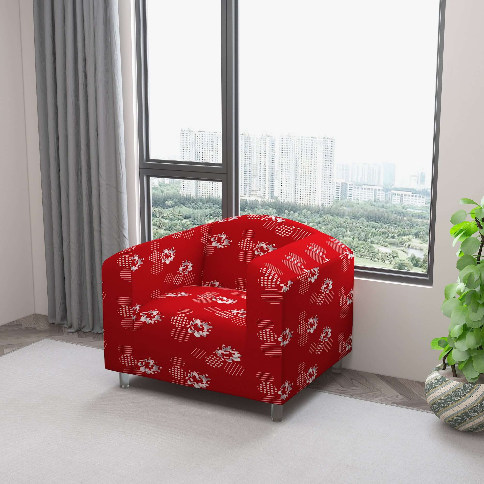 Marigold Printed Sofa Protector Cover Full Stretchable, MG23