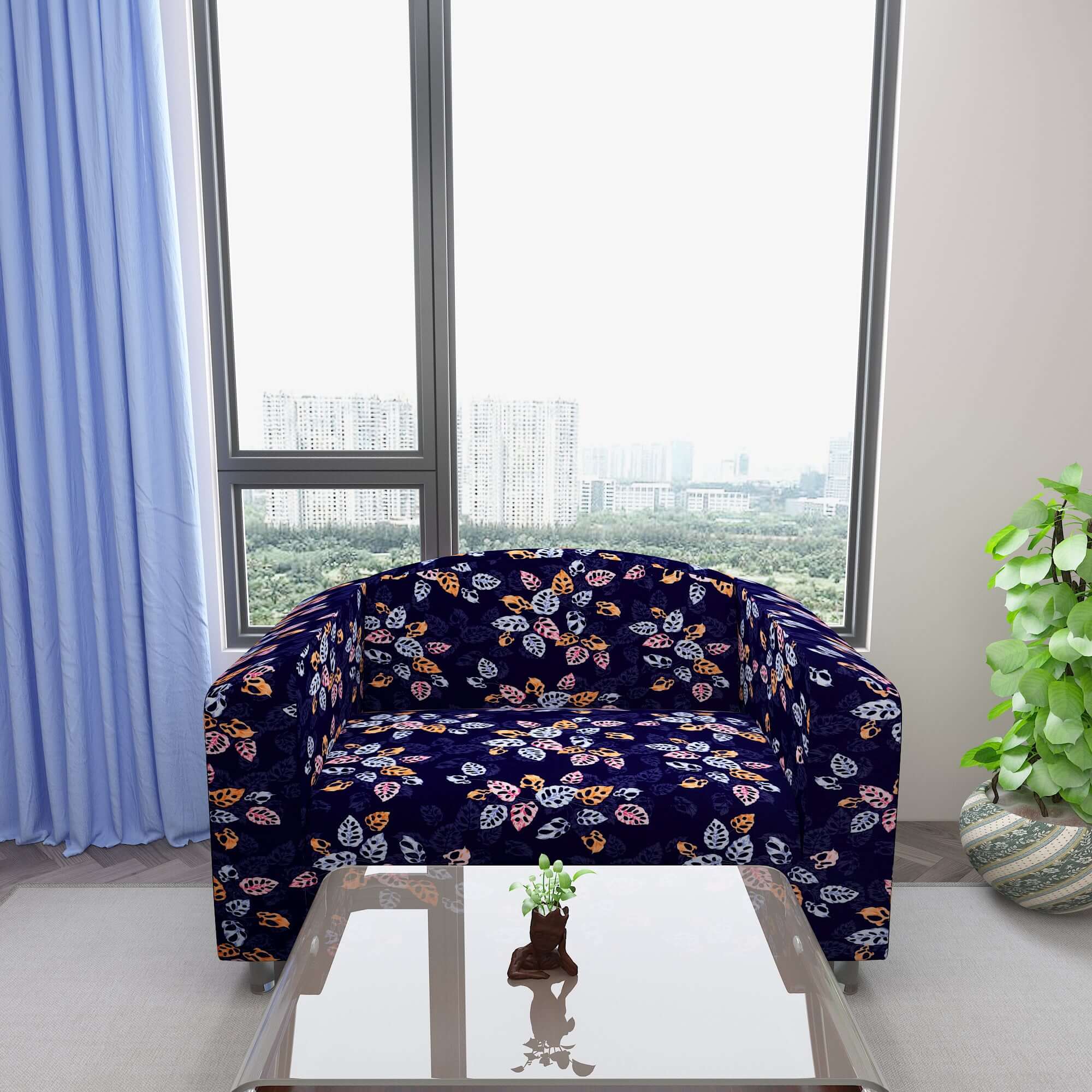 Marigold Printed Sofa Protector Cover Full Stretchable, MG01