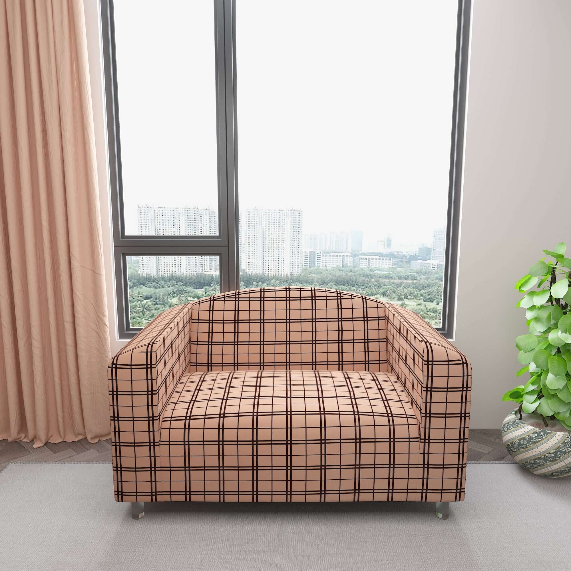 Marigold Printed Sofa Protector Cover Full Stretchable, MG13