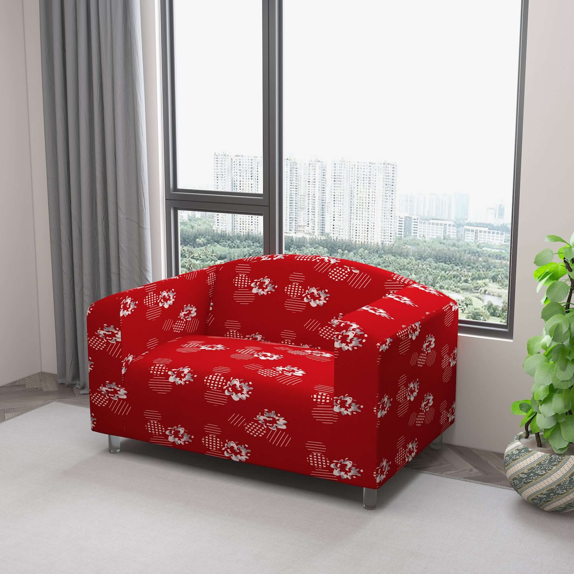 Marigold Printed Sofa Protector Cover Full Stretchable, MG23