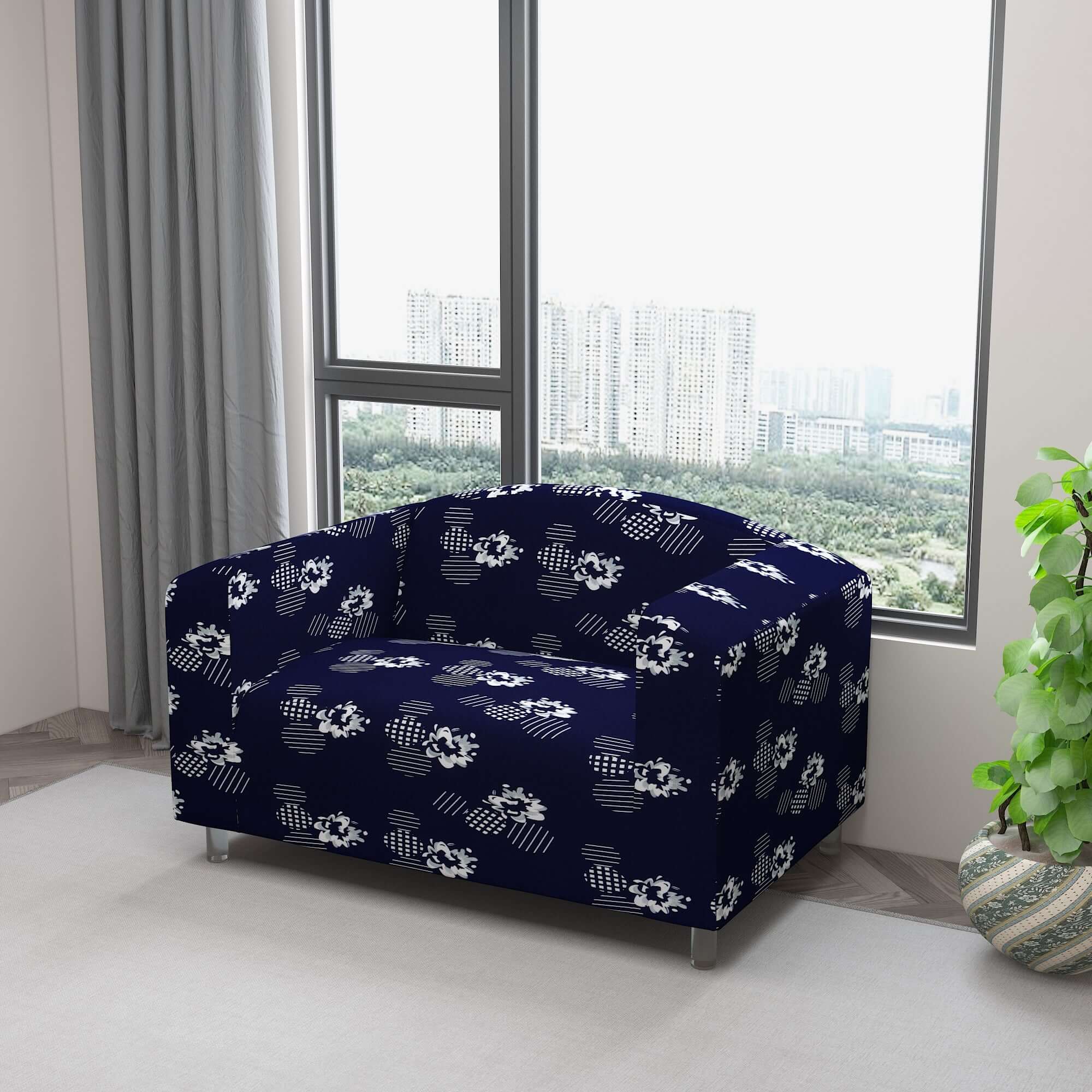 Marigold Printed Sofa Protector Cover Full Stretchable, MG24