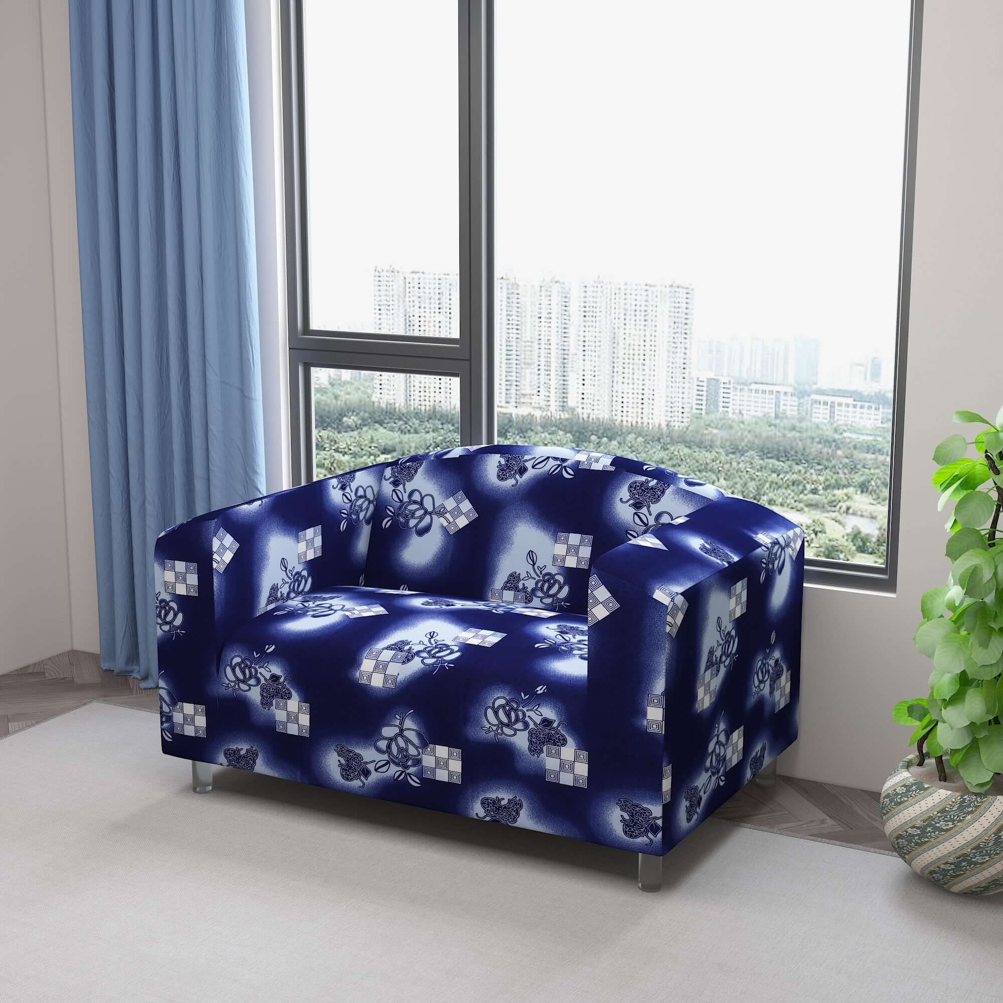 Marigold Printed Sofa Protector Cover Full Stretchable, MG37