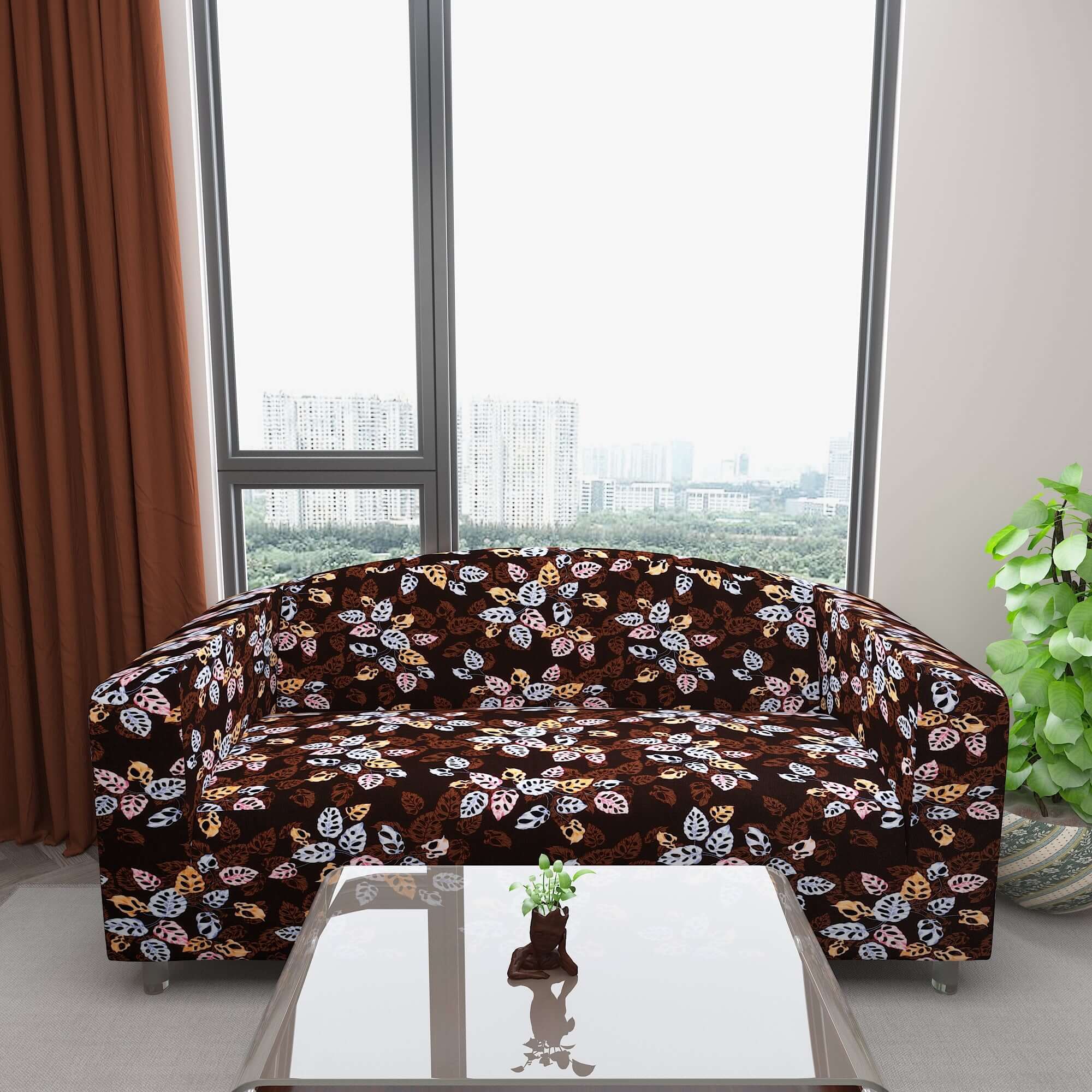 Marigold Printed Sofa Protector Cover Full Stretchable, MG02