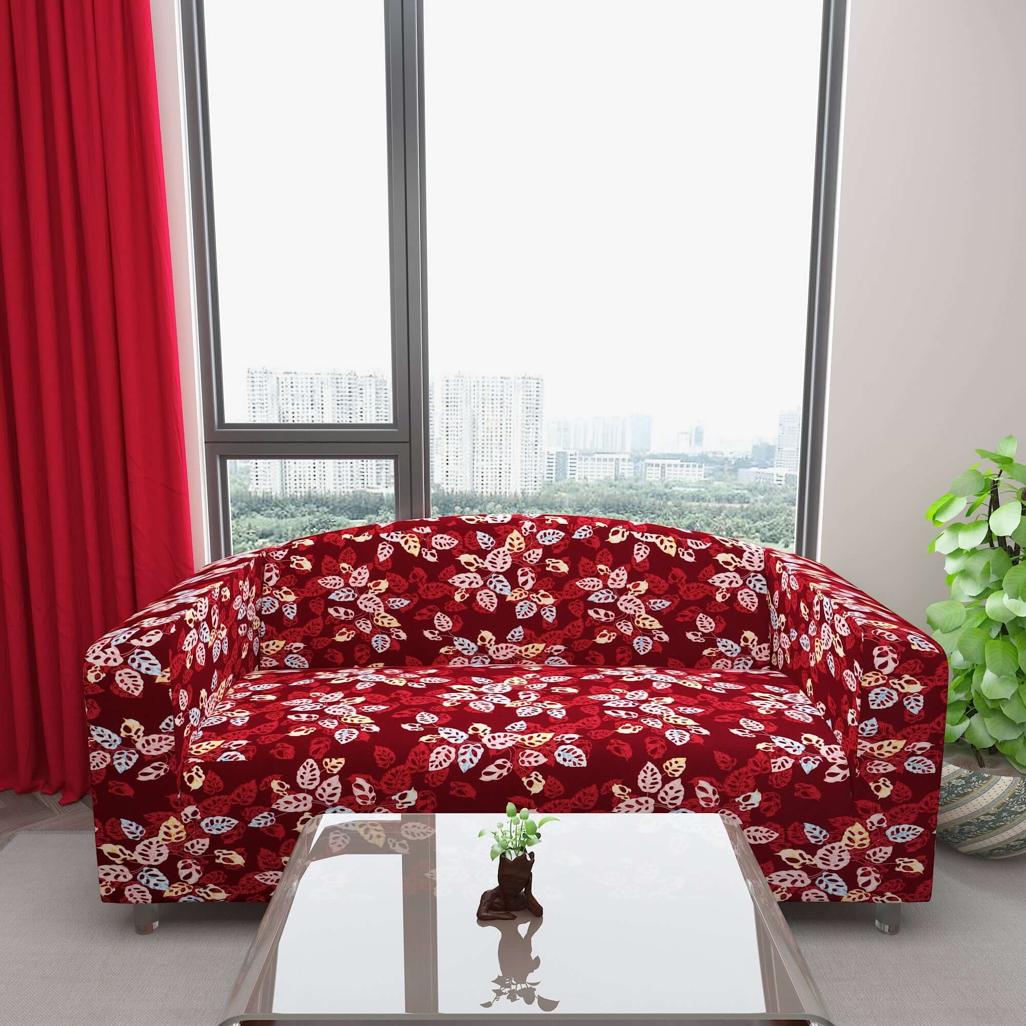 Marigold Printed Sofa Protector Cover Full Stretchable, MG03