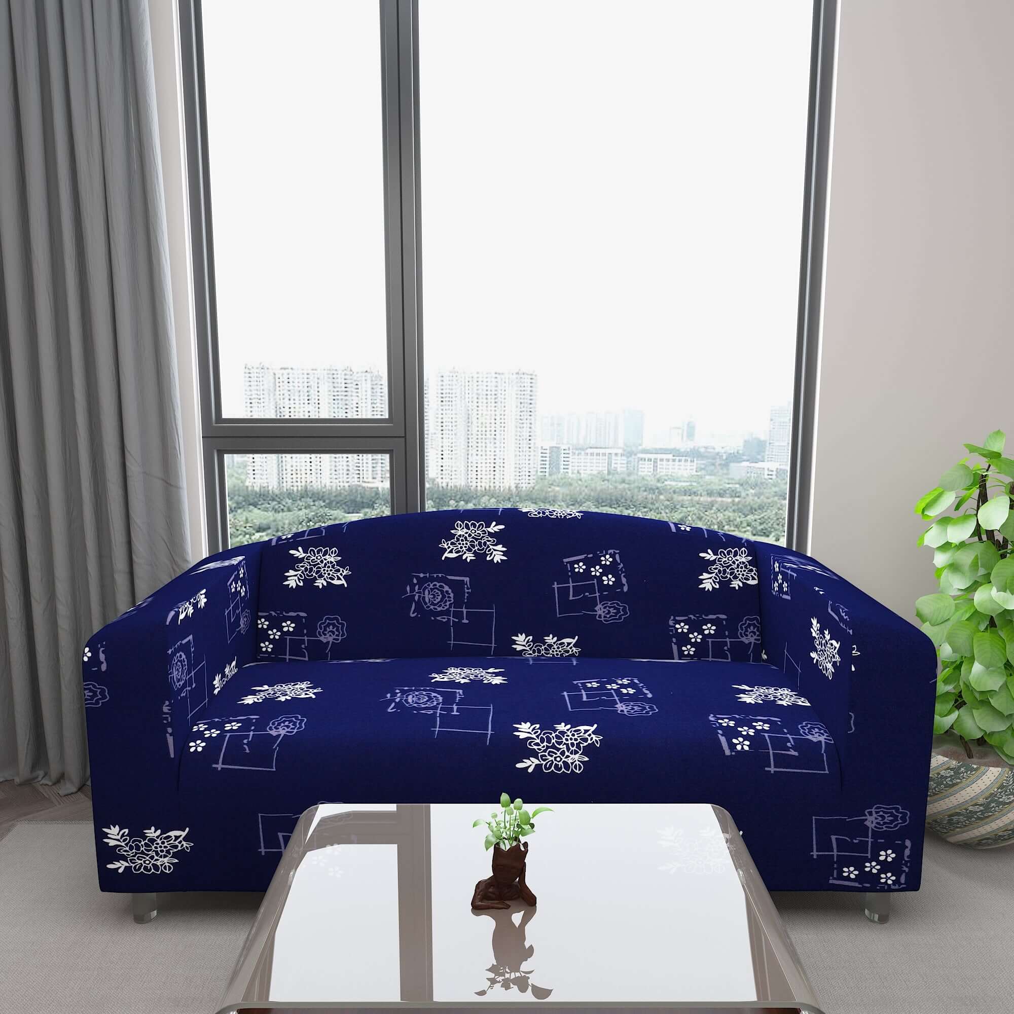 Marigold Printed Sofa Protector Cover Full Stretchable, MG16