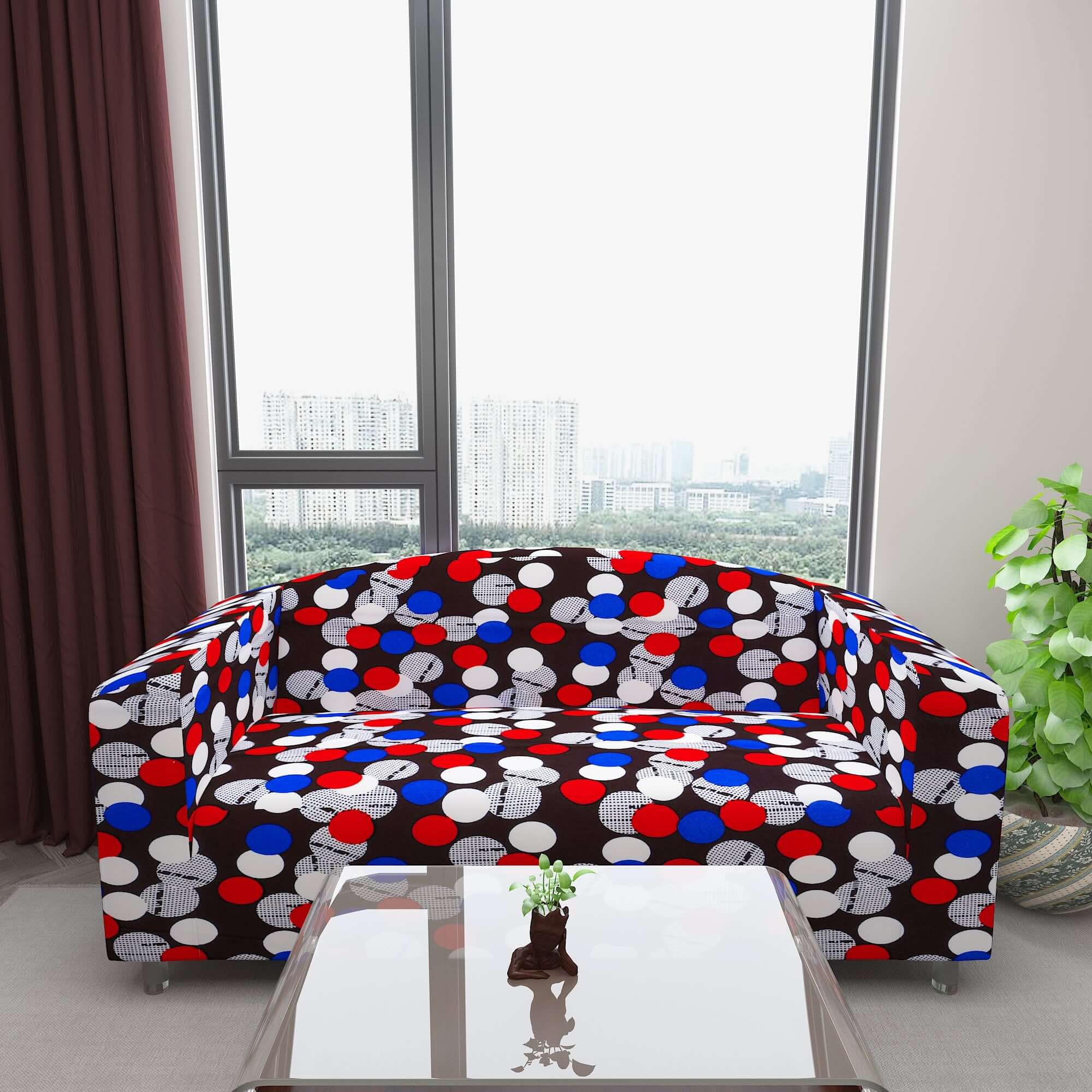 Marigold Printed Sofa Protector Cover Full Stretchable, MG19