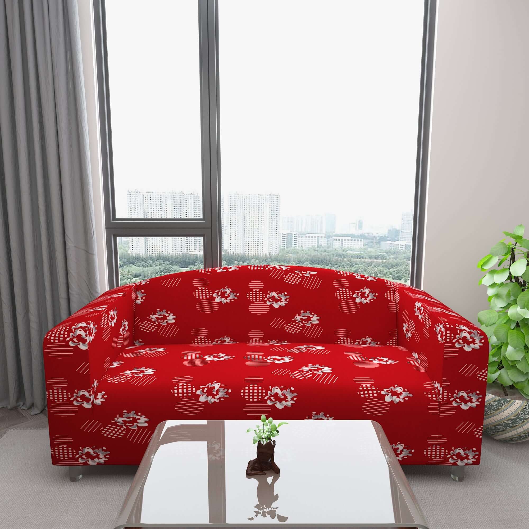 Marigold Printed Sofa Protector Cover Full Stretchable, MG23