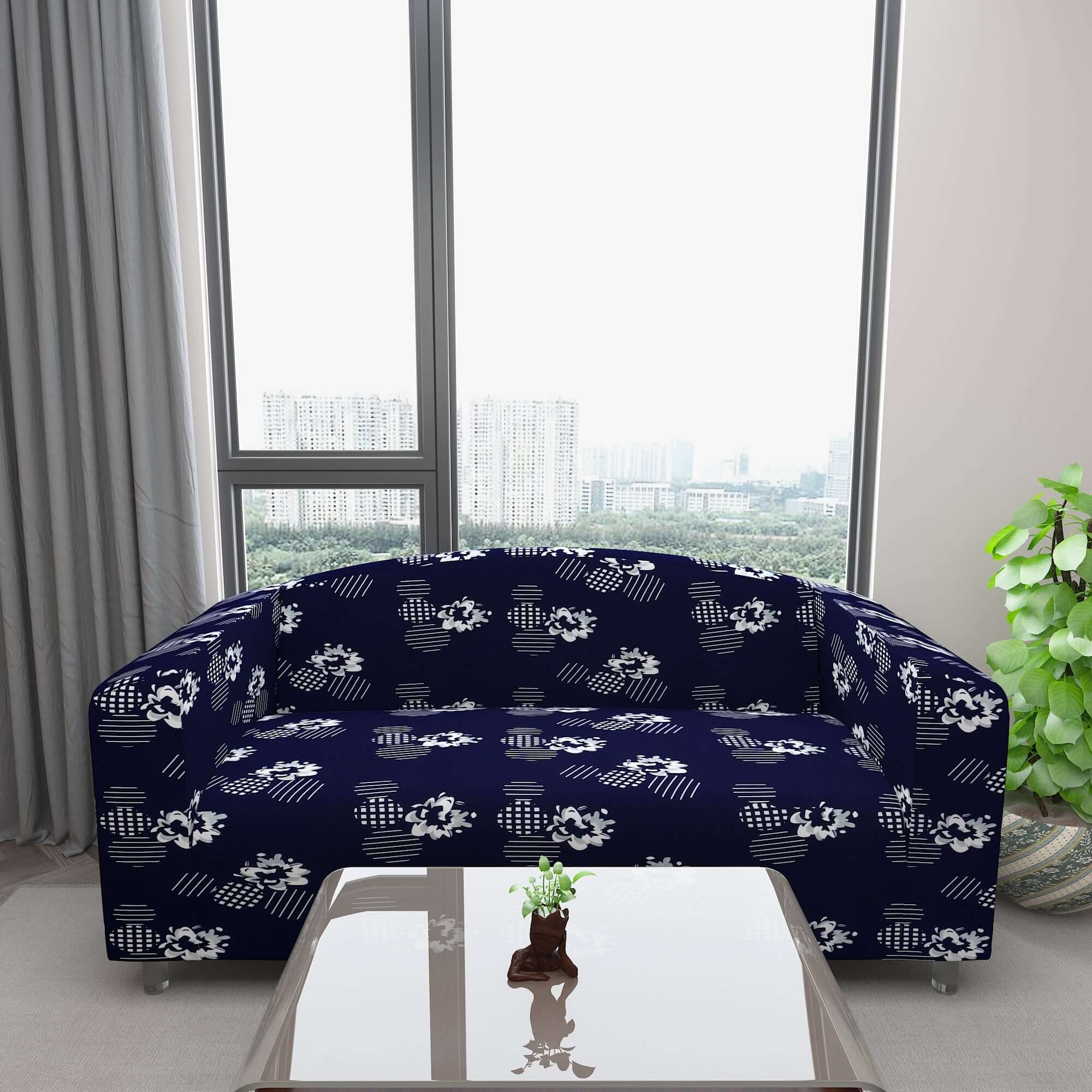 Marigold Printed Sofa Protector Cover Full Stretchable, MG24