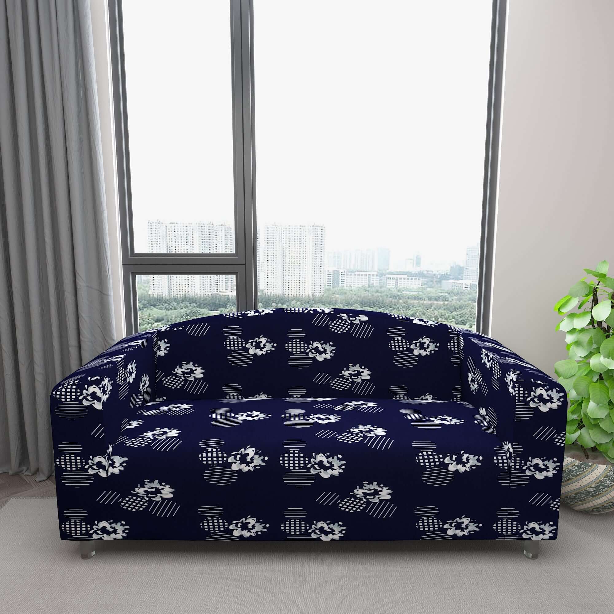 Marigold Printed Sofa Protector Cover Full Stretchable, MG24