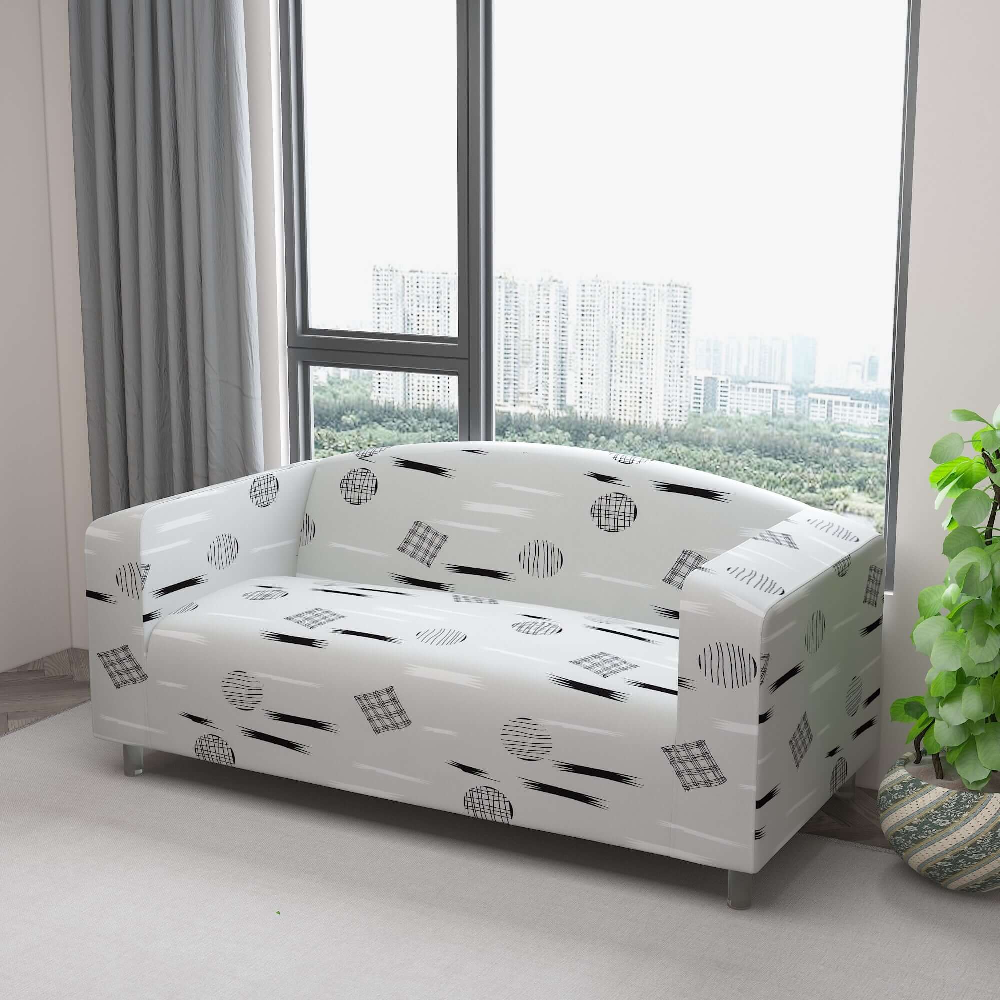 Marigold Printed Sofa Protector Cover Full Stretchable, MG45