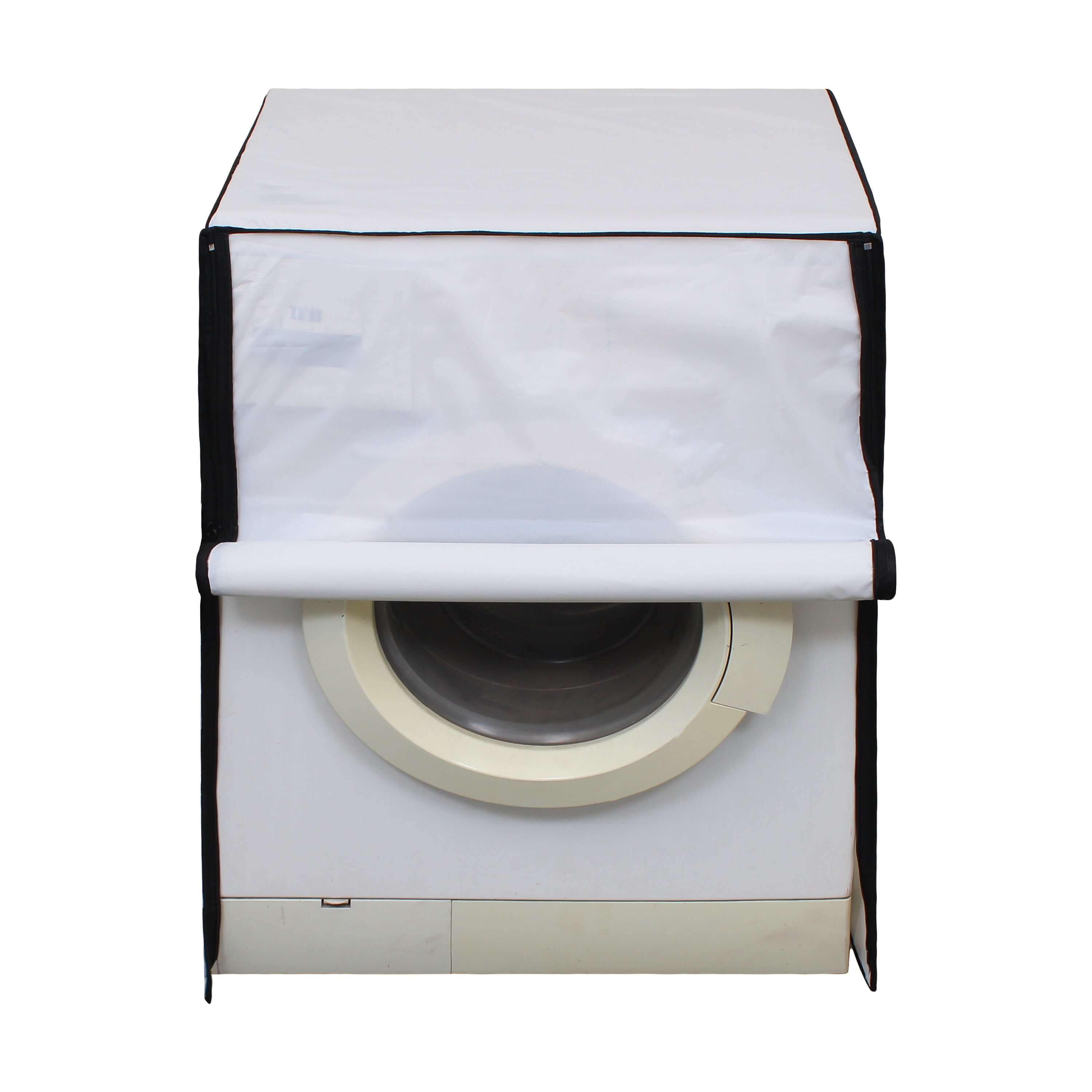Fully Automatic Front Load Washing Machine Cover, Off White
