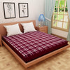 Waterproof Mattress Protector with 360 Degree Elastic Strap, Luxury Terry Printed (Purple, Available in 16 Sizes) - Dream Care Furnishings Private Limited