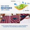 Waterproof Mattress Protector with 360 Degree Elastic Strap, Luxury Terry Printed (Purple, Available in 16 Sizes) - Dream Care Furnishings Private Limited