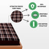 Waterproof Mattress Protector with 360 Degree Elastic Strap, Luxury Terry Printed (Coffee, Available in 16 Sizes) - Dream Care Furnishings Private Limited