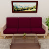 Waterproof Sofa Seat Protector Cover with Stretchable Elastic, Maroon - Dream Care Furnishings Private Limited