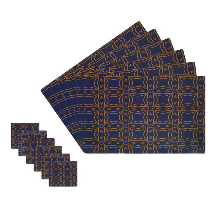 Dining Table Placemats with Coasters, Set of 6, PM17 - Dream Care Furnishings Private Limited