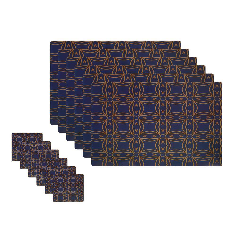 Dining Table Placemats with Coasters, Set of 6, PM17 - Dream Care Furnishings Private Limited