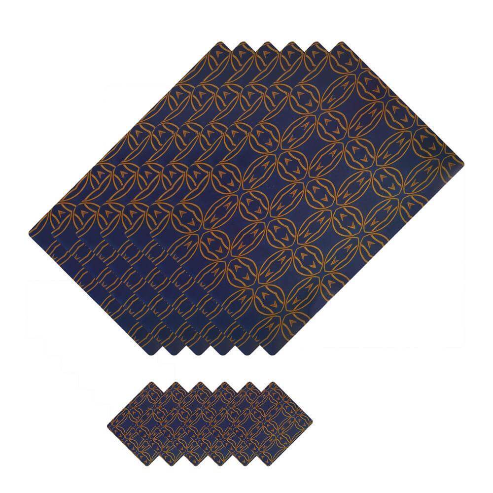 Dining Table Placemats with Coasters, Set of 6, PM17 - Dream Care Furnishings Private Limited