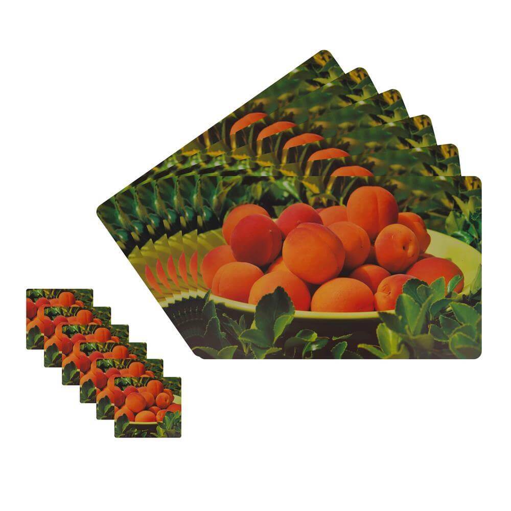 Dining Table Placemats with Coasters, Set of 6, PM23 - Dream Care Furnishings Private Limited