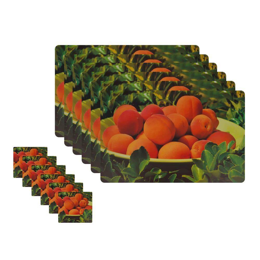 Dining Table Placemats with Coasters, Set of 6, PM23 - Dream Care Furnishings Private Limited