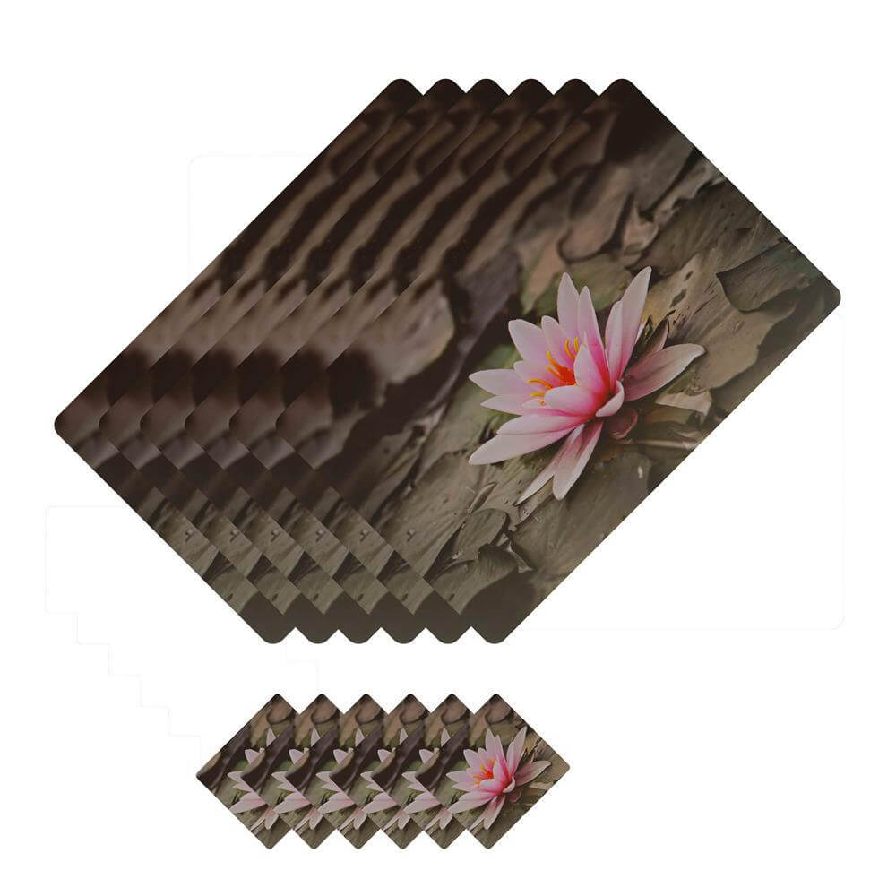 Dining Table Placemats with Coasters, Set of 6, PM25 - Dream Care Furnishings Private Limited