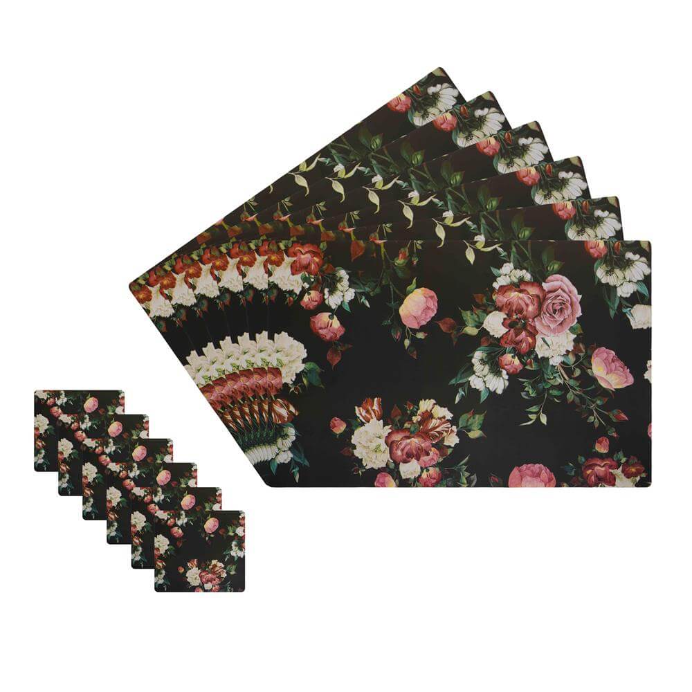 Dining Table Placemats with Coasters, Set of 6, PM27 - Dream Care Furnishings Private Limited
