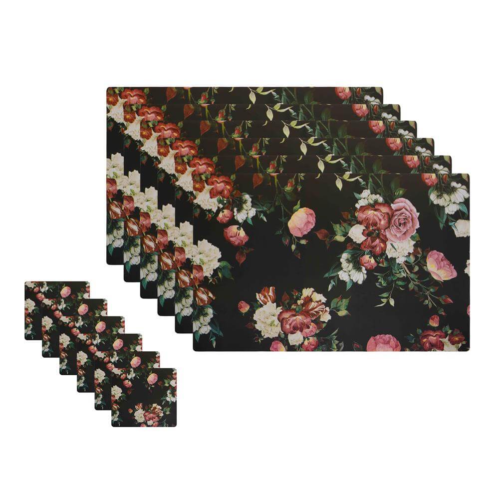 Dining Table Placemats with Coasters, Set of 6, PM27 - Dream Care Furnishings Private Limited