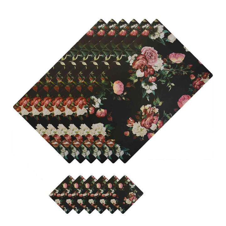 Dining Table Placemats with Coasters, Set of 6, PM27 - Dream Care Furnishings Private Limited